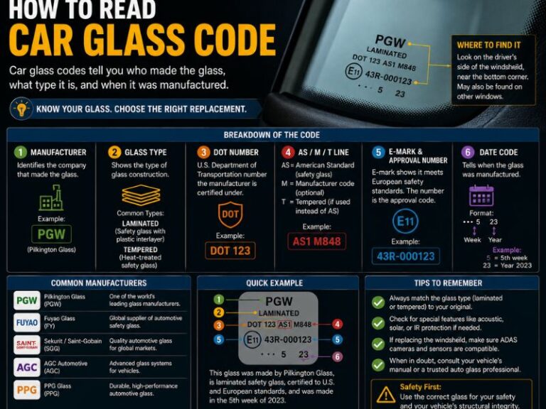 How to Read Car Glass Code: Complete Window Marking Guide