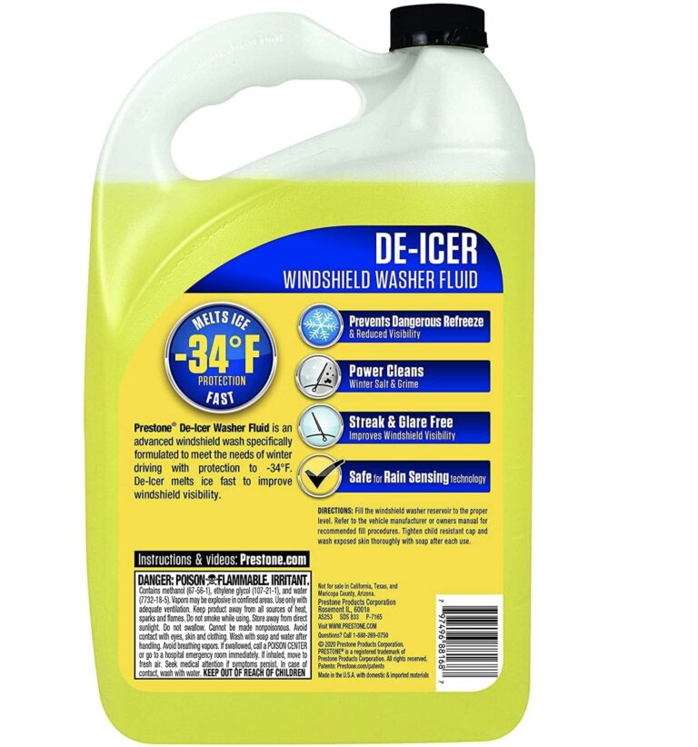 How to Use De Icer Windshield Washer Fluid Safely in Winter