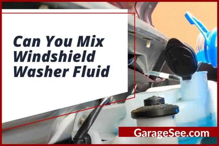 Can You Mix Windshield Washer Fluid With Water