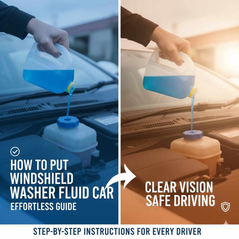How to Use Windshield Washer Fluid