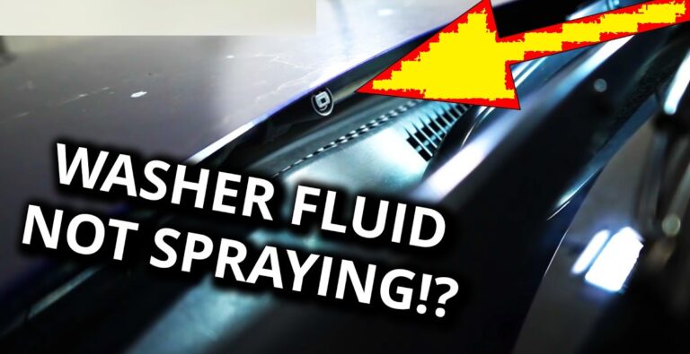 How to Fix a Windshield Washer That Won't Spray