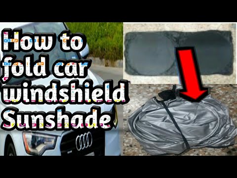 How to Fold a Round Windshield Sun Shade