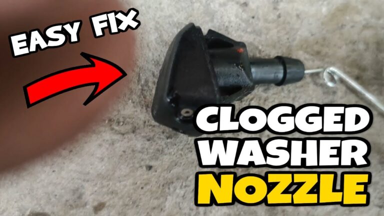 How to Unclog a Windshield Washer Nozzle