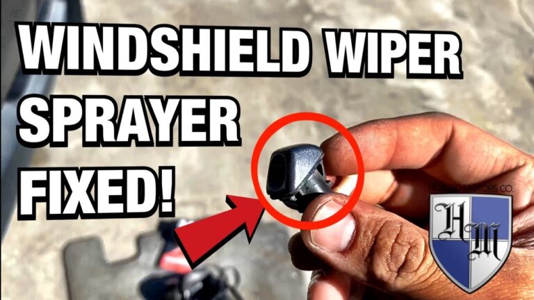 How to Fix a Windshield Washer Sprayer