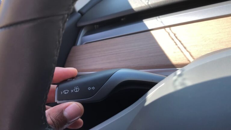 How to Turn On the Windshield Washer in a Tesla Model 3