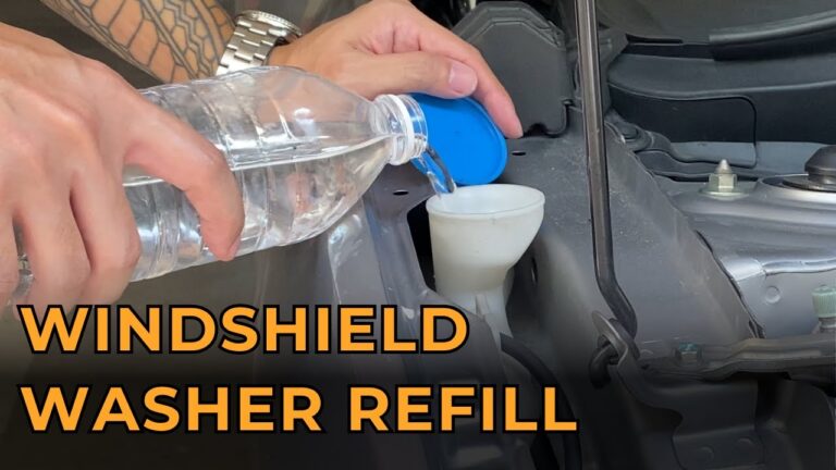 How to Refill Rear Windshield Washer Fluid in a Toyota Highlander