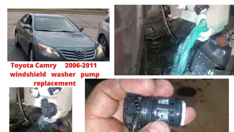 How to Replace a Windshield Washer Pump on a Toyota Camry