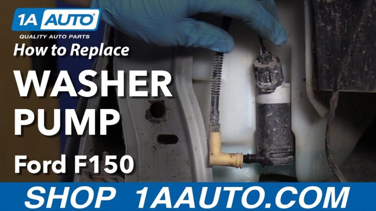 How to Replace a Windshield Washer Pump on an F-150