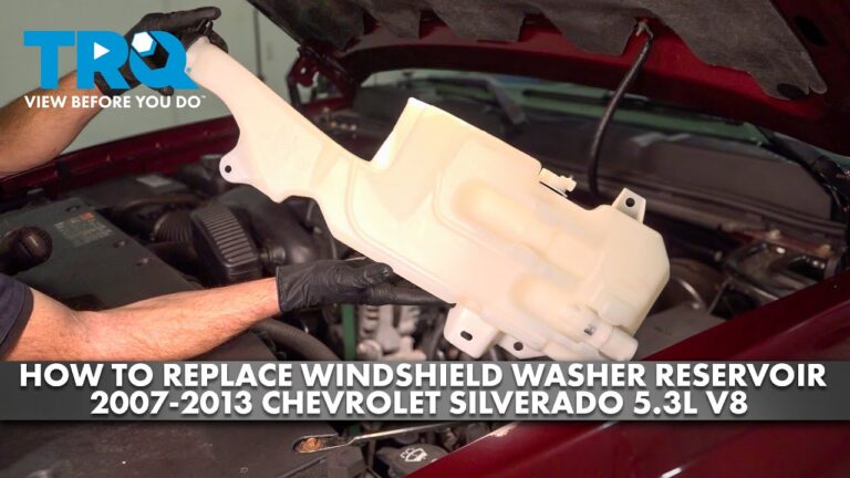 How to Remove the Windshield Washer Fluid Reservoir on a Silverado