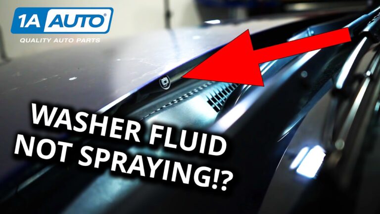 Why Is My Windshield Washer Fluid Not Spraying