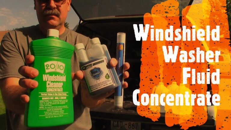 How to Mix Windshield Washer Concentrate Safely and Correctly