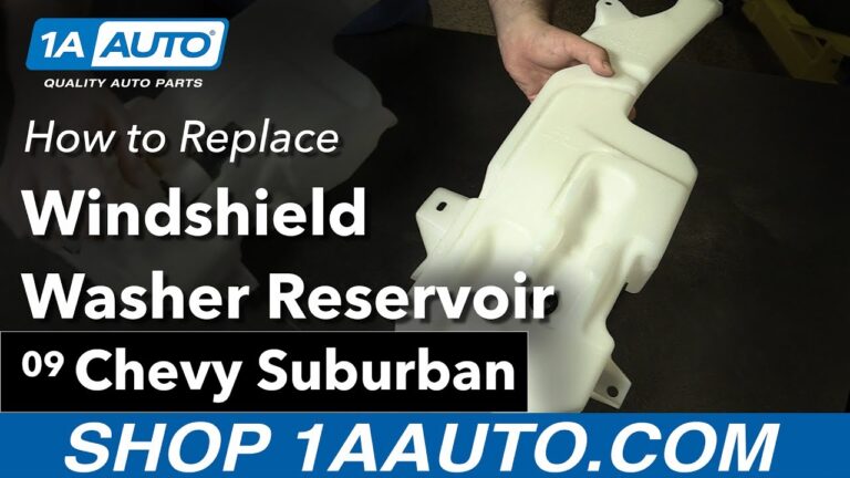How to Replace Windshield Washer Reservoir