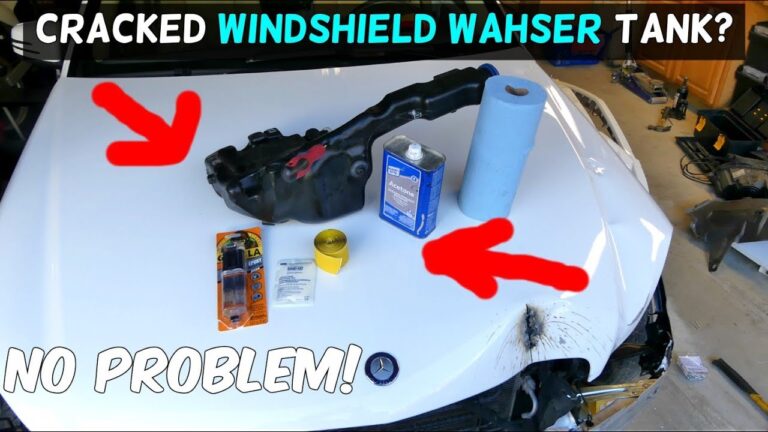 How to Repair Windshield Washer Reservoir Leaks Safely