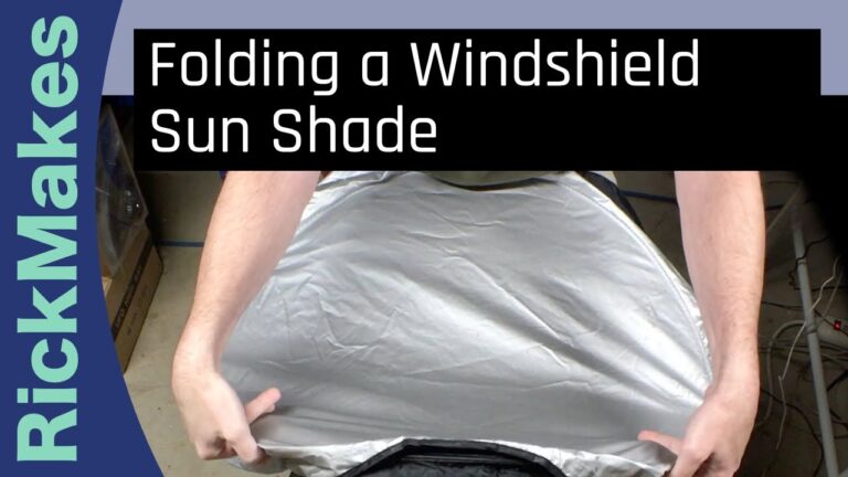 How to Fold a Collapsible Windshield Sun Shade