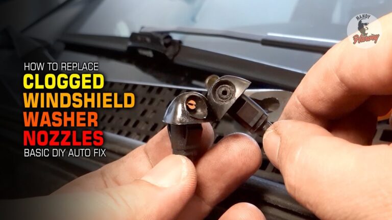 How to Install a Windshield Washer Nozzle