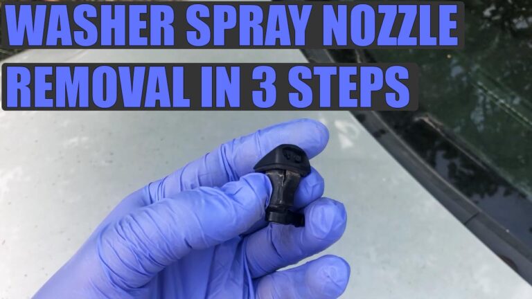 How to Remove a Windshield Washer Nozzle